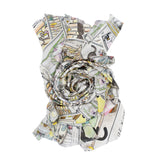 LOTS OF LUCK  Silk Scarf Shawl Tarot Cards Illustrations