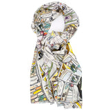 LOTS OF LUCK  Silk Scarf Shawl Tarot Cards Illustrations