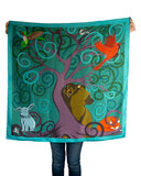 Strength In The Forest Silk Twill Scarf