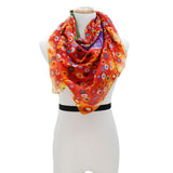 FORESEE Silk Square Scarf Neckerchief Canterbury