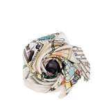 HIDDEN LUCK Silk Scarf Shawl Hand Drawn Tarot Cards Illustrations