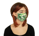 "Incognito" Green Camo Fashion Silk Face Mask