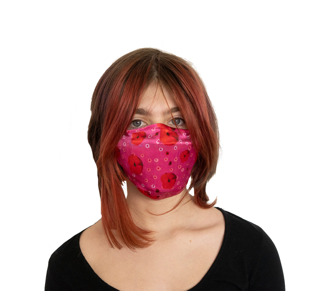 Incognito Green Camo Fashion Silk Face Mask – Mila&SuchNYC Gifts