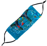 "Deluge" Mermaid Ocean Theme Fashion Silk Face Mask