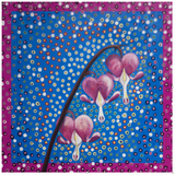 blue scarf, navy blue scarf, designer scarf, infinity scarf