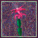 dolce and gabbana, purple scarf, purple scarves, flower scarf, polka dot scarves