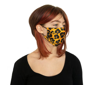 "Feisty" Pink Leopard Fashion Silk Face Mask