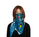 "Deluge" Mermaid Ocean Theme Fashion Silk Face Mask