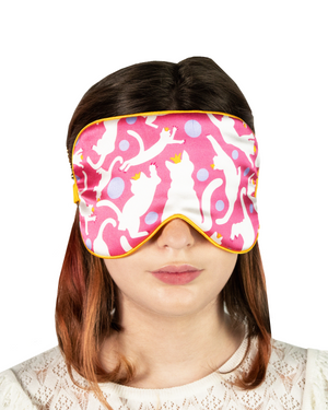 Small&Mighty Cats Resting Eye Silk Mask (XL)