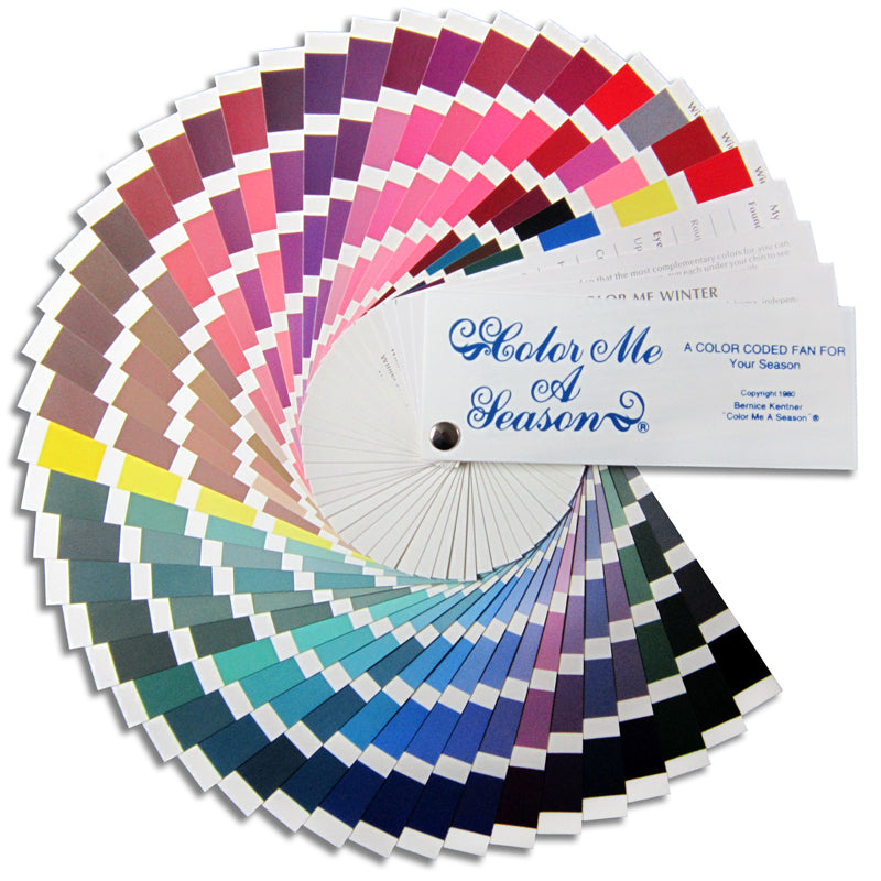 Color Fan for Cool Dark Winter Palette (Your Perfect Colors When Shopping)